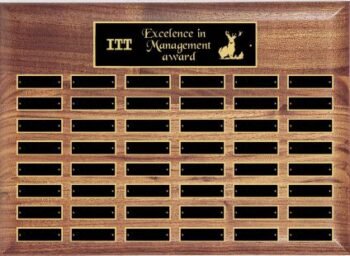 Perpetual Plaque Assembled with Black Plates