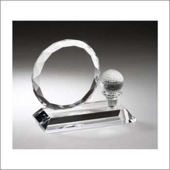 Golf Ball And Faceted Circle