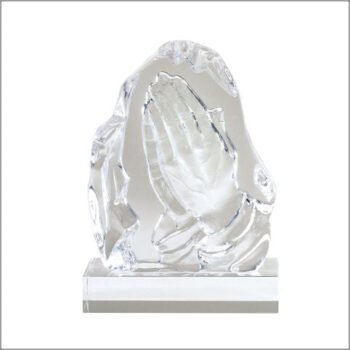 Crystal Praying Hands On Base