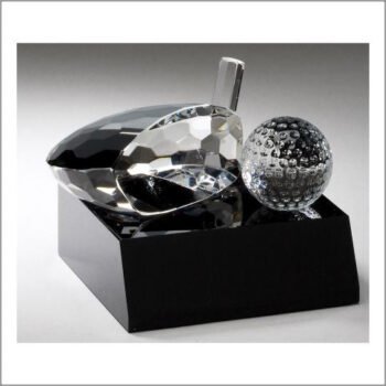 Driver and Golf Ball Black Base