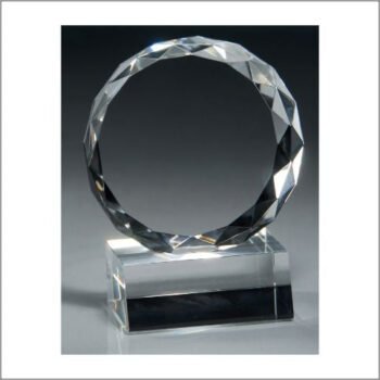 Crystal Med Circle With Diamond Edge