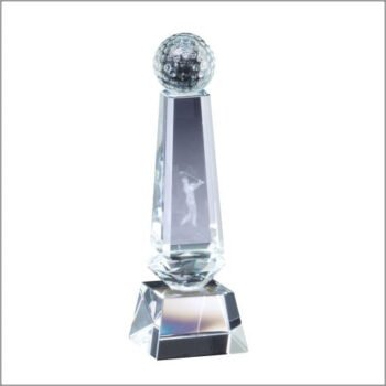Crystal Golf Ball Obelisk