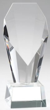 Elegant Crystal Slant Face On Clear Crystal Base Laserable