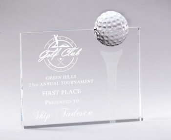 Crystal Billboard With  Ball & Tee