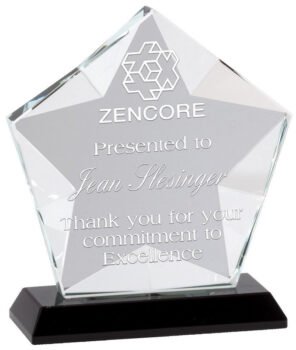 Crystal Faceted Star