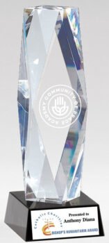 Clear Multi Facet Crystal Award