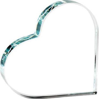 Clear Glass Heart Award