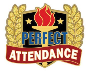 Perfect Attendance Pin