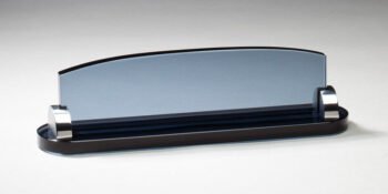 Smoked Glass Desk Block