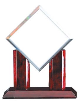 Glass Diamond On Stand