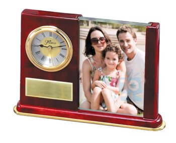 Wood and Glass Photo Clock
