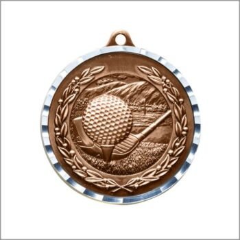 Diamond Cut Medal - Golf