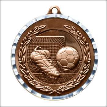 Diamond Cut Medal - Soccer