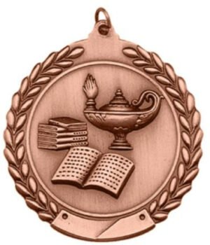 Die Cast Medal - Lamp of Knowledge