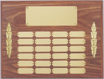Perpetual Plaque Assembled with Satin Gold Plates