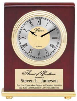 Small Vertical Clock - Rosewood