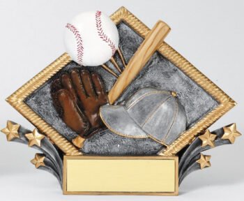 Resin Diamond Plate -Baseball