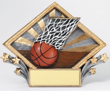 Resin Diamond Plate -Basketball