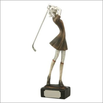 Golfer, Female Silver Metallic Award