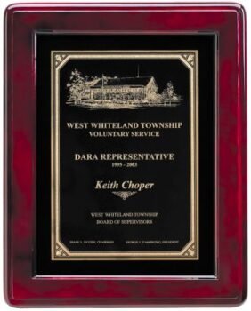 Plaque Board with Heavy Laquer Finish