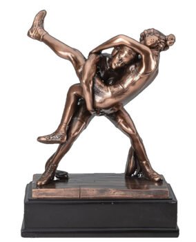 Double Action Wrestling Electroplated Resin Award - Female