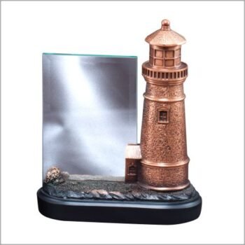 Resin Light House With Glass
