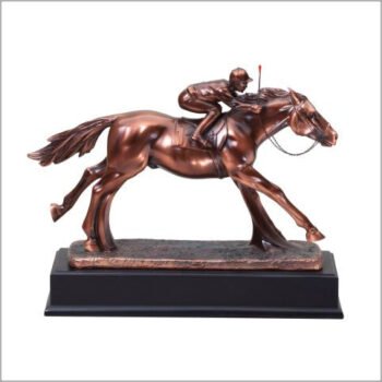 Resin Horse And Jockey