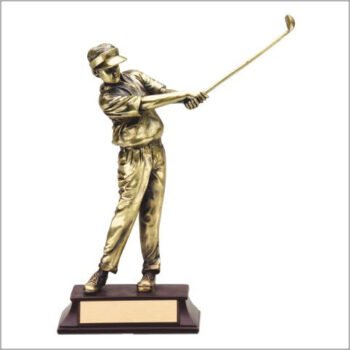 Golf, Male Metallic Figure