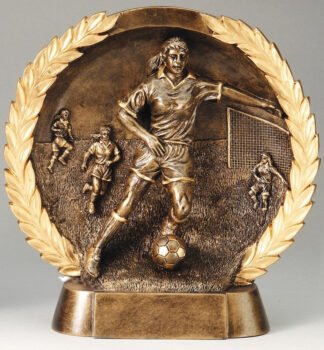 Resin Plate -Soccer Female