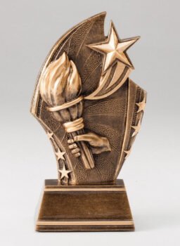 Antique Star Sweep Series Resin Trophy -Achievement