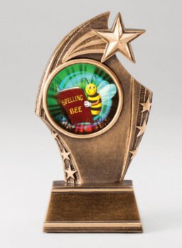 Antique Star Sweep Series Star Resin Trophy -2" Mylar