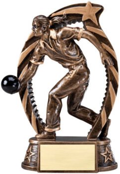 Antique Bronze and Gold Award -Bowling Male