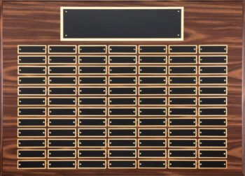 Walnut Finish Perpetual Plaque