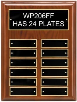 Walnut Piano Finish Perpetual Plaque
