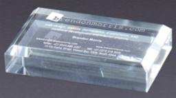 Crystal Business Card 2X3 1/2